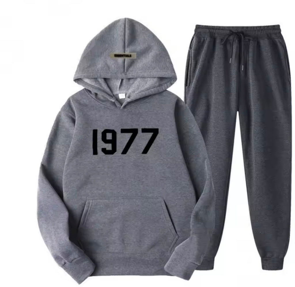 סט קפוצ׳ון פרימיום גזרה אובר סייז יוניסקס Street 1977 Set