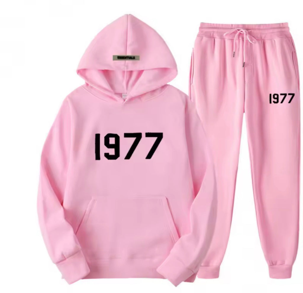 סט קפוצ׳ון פרימיום גזרה אובר סייז יוניסקס Street 1977 Set