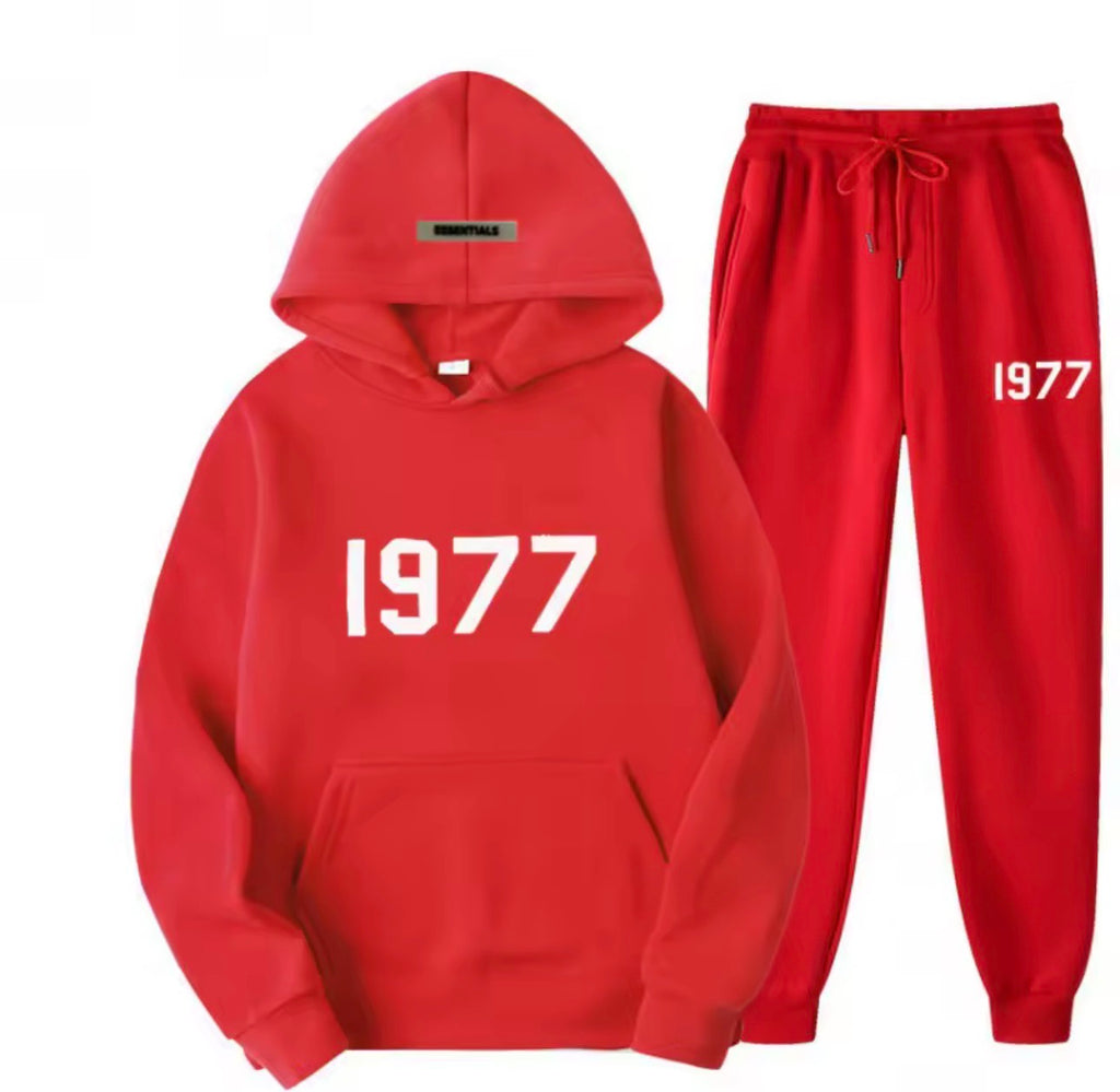 סט קפוצ׳ון פרימיום גזרה אובר סייז יוניסקס Street 1977 Set